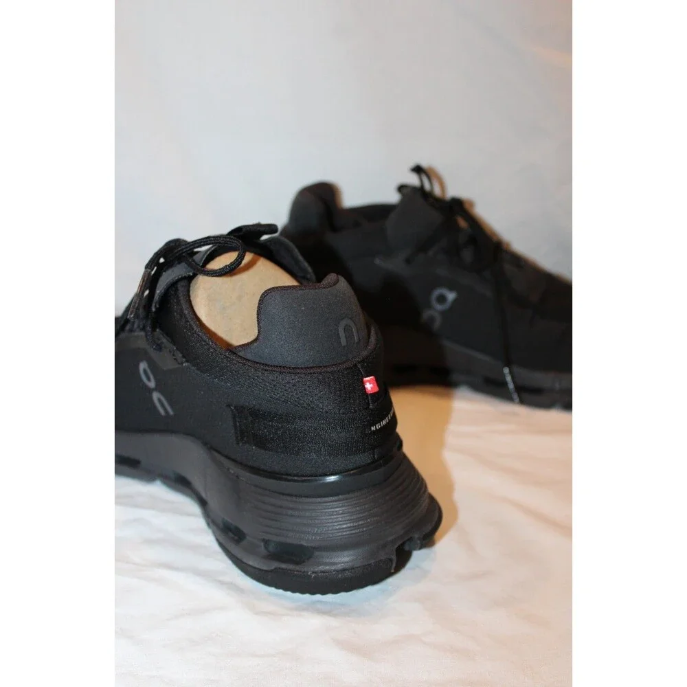 ON CLOUD MEN CLOUDNOVA FORM 2 RUNNING ATHLETIC SNEAKERS BLACK NEW 11